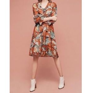 Anthropologie silk dress